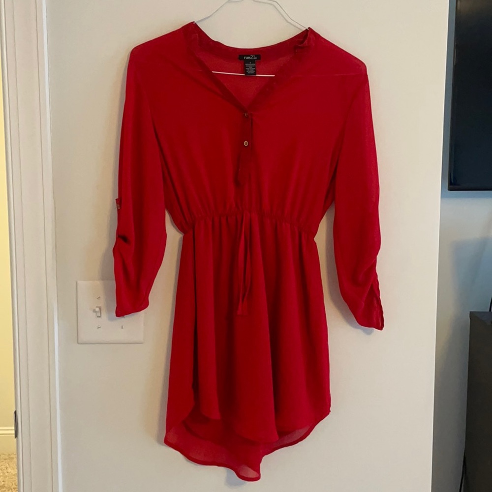 Red. Size Small. Lightly worn